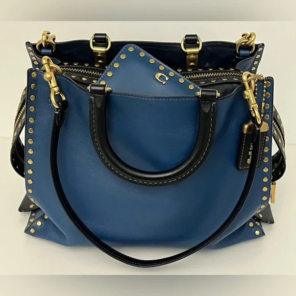 Coach Rogue 30 In Rivets & Wallet Set. Jennifer Lopez Collectors Special Edition - Picture 2 of 14